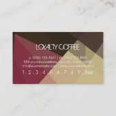 Loyalty Coffee Punch Modern Mosaic Pattern #2 (Achterkant)