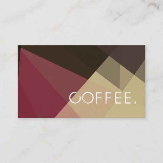 Loyalty Coffee Punch Modern Mosaic Pattern #2 (Voorkant)
