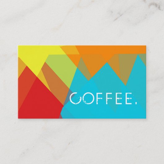 Loyalty Coffee Punch Modern Mosaic Pattern #4 (Voorkant)