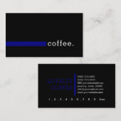 Loyalty Coffee Punch Modern Navy (Voorkant / Achterkant)