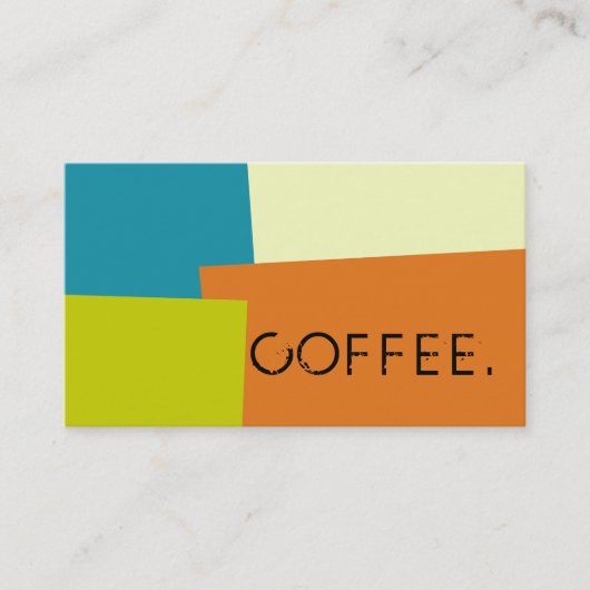 Loyalty Coffee Punch Modern Retro Color (Voorkant)