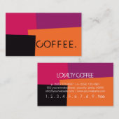 Loyalty Coffee Punch Modern Retro Color #9 (Voorkant / Achterkant)