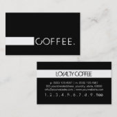 Loyalty Coffee Punch Plain Black Modern White (Voorkant / Achterkant)