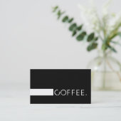 Loyalty Coffee Punch Plain Black Modern White (Staand voorkant)