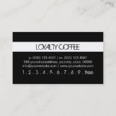 Loyalty Coffee Punch Plain Black Modern White (Achterkant)