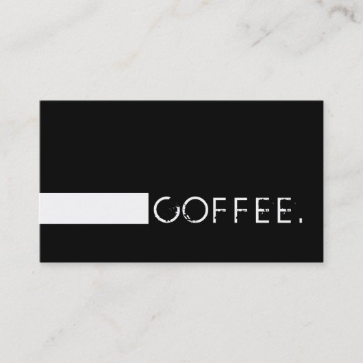 Loyalty Coffee Punch Plain Black Modern White (Voorkant)