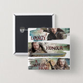 Loyalty, Edelachtbare, een Willing Heart Vierkante Button 5,1 Cm (Voorkant /achterkant)