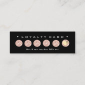 Loyalty Kaart 6 Punch Makeup Beauty Roos Black Spa (Achterkant)