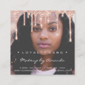 Loyalty Kaart 6 Punch Makeup Eyelash Foto Drives (Voorkant)