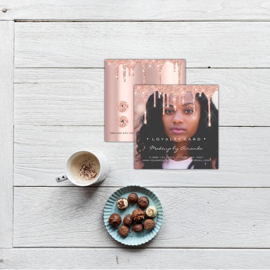 Loyalty Kaart 6 Punch Makeup Eyelash Foto Drives