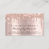 Loyalty Kaart 6 Punch Makeup Lashes Heart Roos Dri (Voorkant)