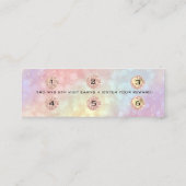 Loyalty Kaart 6 Punch Makeup Nails Holograaf Small (Achterkant)