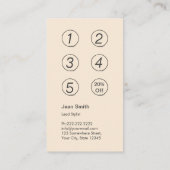 Loyalty Kaart |  Damask Hair Salon (Achterkant)