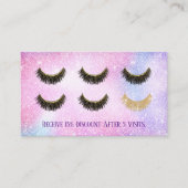 Loyalty Kaart | Lashes Makeup Artist Pastel Glitte (Voorkant)