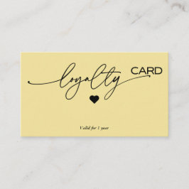 Loyalty Kaart strategie voor klantenbehoud Visitekaartje