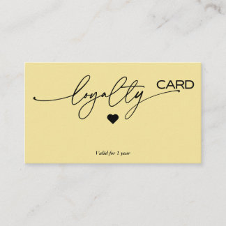 Loyalty Kaart strategie voor klantenbehoud Visitekaartje