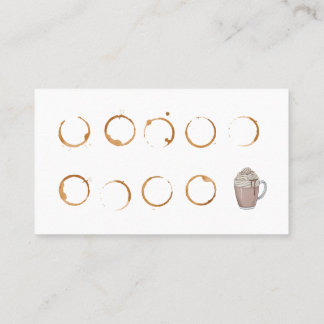 Loyalty-kaart voor Visitekaartje in de koffiewinke