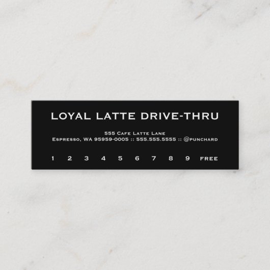 Loyalty Latte Drive-Thru Copperplate (Voorkant)