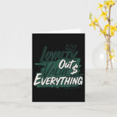 Loyalty Outvalues Everything Streetware Urban  Kaart (Gele Bloem)