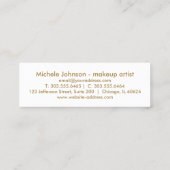 Loyalty Punch Card - Hot Pink Glitter - Wit (Achterkant)