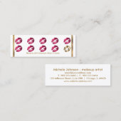 Loyalty Punch Card - Hot Pink Glitter - Wit (Voorkant / Achterkant)