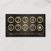 Loyalty Punch Kaart |  Damask Hair Salon (Voorkant)