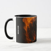Loyalty Taste Better” – Flaming Skull Tribal Mug (Gauche)