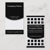 Loyalty Visitekaartje Punch Card (Voorkant / Achterkant)