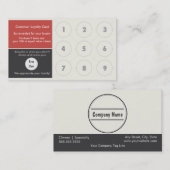 Loyalty Visitekaartje Stamp Card (Voorkant / Achterkant)