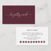 Loyauté 10 Carte de visite de Nails Lashes (Devant / Derrière)