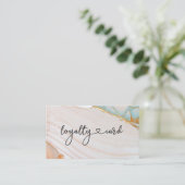 Loyauté 10 Carte de visite de Nails Lashes (Debout devant)