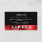 Loyauté 5 Carte de visite de Nails Lashes (Dos)