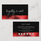 Loyauté 5 Carte de visite de Nails Lashes (Devant / Derrière)