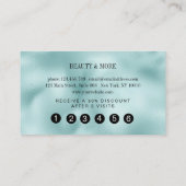 Loyauté Carte 5 Nails Lashes Beauty Blue (Dos)