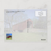 Loys Station Covered Bridge, Maryland Briefkaart (Achterkant)