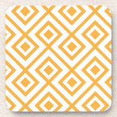 Lozengevorm geometrisch patroon bier onderzetter (Voorkant)