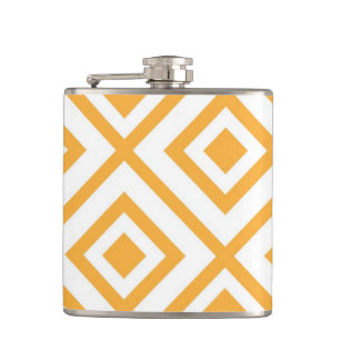 Lozengevorm geometrisch patroon heupfles