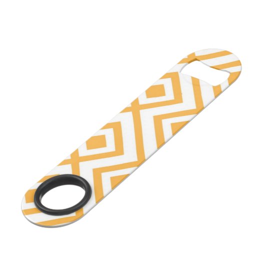 Lozengevorm geometrisch patroon speed flessenopener (Achterkant Gekanteld)