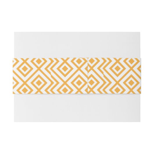 Lozengevorm geometrisch patroon uitnodigingen wikkel (Achterkant Voorbeeld)