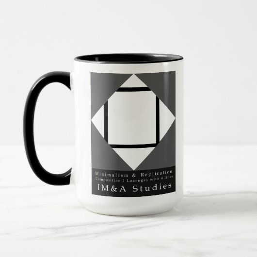 Lozengs avec 4 lignes Mug (Gauche)