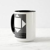 Lozengs avec 4 lignes Mug (Devant gauche)