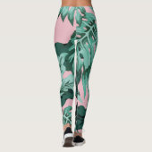 Lozing van tropische Planten Leggings (Achterkant)