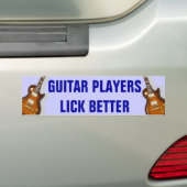 LP Guitar-spelers Lick Better Funny Bumpersticker (Op auto)