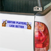 LP Guitar-spelers Lick Better Funny Bumpersticker (Op Truck)