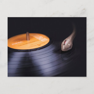 LP Record retro-briefkaart Briefkaart