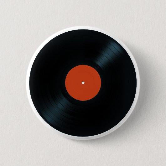 LP RECORD-toets Ronde Button 5,7 Cm (Voorkant)