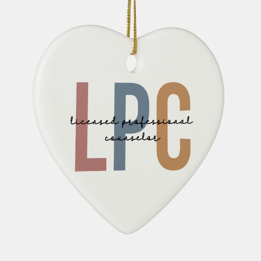 LPC Licensed Professional Counselor Keramisch Ornament (Rechts)