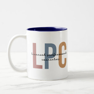 LPC Licensed Professional Counselor Tweekleurige Koffiemok