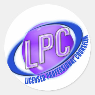 LPC SWOOSH LOGO LICENSED PROFESSIONAL COUNSELOR RONDE STICKER