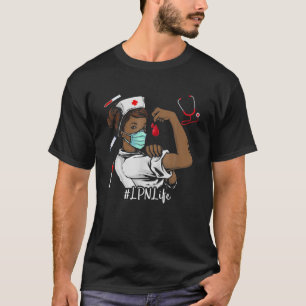 LPN BLACK NURSE Black History Maandag Junenth Wome T-shirt